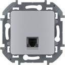 Legrand Inspiria 673822 розетка телефонная для скрытого монтажа, разьем RJ 11, цвет "Алюминий".