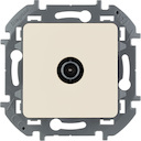 Legrand Inspiria 673871 розетка телевизионная для скрытого монтажа, оконечная для схемы "шлейф", 10 дБ 4-862 МГц, цвет "Слоновая кость"