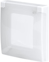 Legrand Inspiria 673920 рамка с защитной крышкой IP44 IK07 для скрытого монтажа 1 механизма Legrand Inspiria, степень пылевлагозащиты IP44, степень ударопрочности IK07, цвет "Белый"