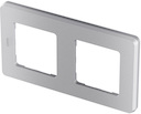Legrand Inspiria 673942 рамка декоративная универсальная, 2 поста, для горизонтальной или вертикальной установки, цвет "Алюминий"
