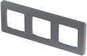 Legrand Inspiria 673957 рамка декоративная универсальная, 3 поста, для горизонтальной или вертикальной установки, цвет "Дымчатый"
