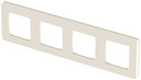 Legrand Inspiria 673961 рамка декоративная универсальная, 4 поста, для горизонтальной или вертикальной установки, цвет "Слоновая кость"