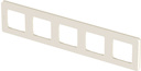 Legrand Inspiria 673971 рамка декоративная универсальная, 5 постов, для горизонтальной или вертикальной установки, цвет "Слоновая кость"