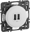 Celiane - зарядное устройство 2 х USB 1500 мА,- белый