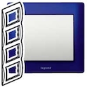 Рамка 4п вер Magic Blue GL