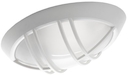 LL Eliptic2 1x100W E27 Светильник накладной белый (овал,2-я реш, мат.стекло) IP44