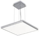 LL LED PLANO Z 65W панель светодиодная подвесная опал, серебро 595х595 IP20  4000К
