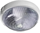 LL Vega 1x100W  E27 Светильник накладной белый (прозр.стекло) IP44