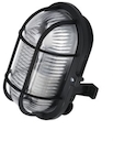LL Oval 1x60W E27 Светильник накладной черный (пласт.реш.) IP44