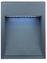 LL LED BILEO F 1,8W Светильник для дек. подс, встр в стену, сереб, 27xLED, IP65 4000К 234х185х94