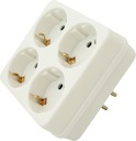 Разветвитель Navigator 71 501 NAD-Q-4E-WH 4 гн. с/з (квадрат)