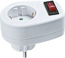 Переходник Navigator 94 669 NAD-1E-СS-WH 1гн. с выкл.