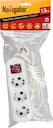 Удлинитель Navigator 71 454 NPE-S1-03-150-ESC-3x0.75 с/з с выкл. 3 гн. 1.5м