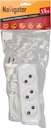 Удлинитель Navigator 71 448 NPE-S1-03-150-X-2x0.75  б/з 3 гн. ШВВП 1.5м