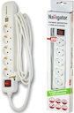 Сетевой фильтр Navigator 94 687 NPE-USB-05-300-ESC-3x1 с USB вых. 5гн. 3м