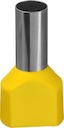 Наконечник Navigator 61 043 NET-E2-6.0-14-B50 НШВИ2, желт.2 провода (50шт/упак)