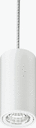 GSA Pendant Track Mounted - Теплый белый 830 - Power supply unit with DALI interface - Medium beam - White - Цвет: White - Соединение: Проволочные