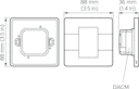 Lighting control system component - Dynalite User Interface