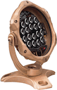 Красный, зеленый и синий - 10° - Narrow beam angle 10° - Brass - Цвет: Brass