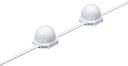 50 pcs - Transparent dome 12 inch separated - White - Цвет: White