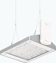 GentleSpace GreenWarehouse - LED GreenLine system flux 13000 lm - Нейтральный белый 840 - High-rack optic - Clear glass - ActiLume wireless - Silver