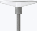 TOWNGUIDE CORE FLAT CONE - LED EconomyLine 5000 lm - Distribution symmetrical - Polycarbonate bowl/cover frosted - Post-top for diameter 62 mm