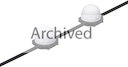 6500 K - 50 pcs - Transparent dome 12 inch separated - Black - Цвет: Black