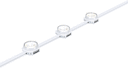 2700 K - 50 pcs - Clear flat 12 inch separated - White - Цвет: White