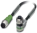SAC-3P-M12MS/ 0,3-PUR/M12FR-2L