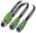 SAC-3P-M8Y/2X0,6-PUR/M 8FS