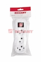 Колодка 3 гнезда с кнопкой без заземления Rexant