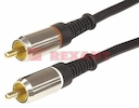 Шнур 2RCA Plug - 2RCA Plug  1.5М  (GOLD) - металл  REXANT
