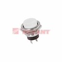 Выключатель-кнопка  металл 250V 2А (2с) (ON)-OFF  Ø16.2  белая  (RWD-306)  REXANT