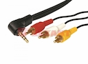 Шнур Стерео 3,5 мм 4C - 3 RCA, длина  1,5 мeтра (GOLD) (пакет PE)  REXANT 