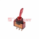 Тумблер 12V 20А (3c) ON-OFF однополюсный  с красной подсветкой  (ASW-13D)  REXANT