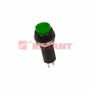 Выключатель-кнопка  250V 1А (2с) ON-OFF  зеленая  (PBS-11А)  REXANT