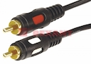 Шнур 2 RCA - 2 RCA, длина  3 метра, черный (GOLD)  REXANT