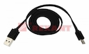 USB кабель универсальный microUSB шнур плоский 1М черный