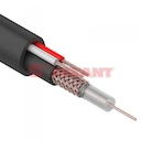 Кабель для видеонаблюдения KBK-П-2x0,35мм², 200м., черный OUTDOOR  REXANT