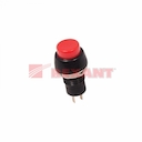 Выключатель-кнопка  250V 1А (2с) ON-OFF  красная  Micro (PBS-20А)  REXANT