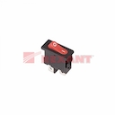 Выключатель клавишный 250V 6А (2с) ON-OFF красный  Mini  (RWB-103, SC-766, MRS-101-5)  REXANT