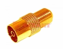 ПЕРЕХОД  гнездо F - гнездо TV  GOLD  REXANT