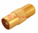 ПЕРЕХОД  гн F - шт TV  GOLD  (03-083-G)  REXANT ВЫВОДИМ