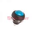 Выключатель-кнопка  250V 1А (2с) OFF-(ON)  Б/Фикс  синяя  Micro (PBS-33В)  REXANT