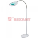 Лупа напольная 3D с подсветкой 42LED, белая (8061) REXANT
