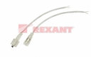 Соединительный кабель (2pin) герметичный (IP67) 2х0.35мм²  прозрачный  REXANT