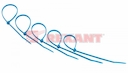 Стяжкa нейлонoвая 200 x 3,6 мм, синяя (упак. 25 шт)  REXANT
