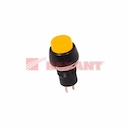 Выключатель-кнопка  250V 1А (2с) (ON)-OFF  Б/Фикс  желтая  Micro (PBS-20В)  REXANT