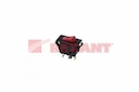 Выключатель клавишный 250V 15А (3с) ON-OFF красный  с подсветкой  (RWB-413, SC-788)  REXANT