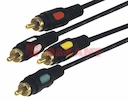 Шнур 4RCA шт - 4RCA шт  3М  (GOLD)  REXANT